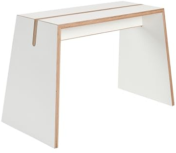 Tojo stubenhocker I Kleiner Hocker Holz 70 x 30 x 40 cm I Holzhocker Weiß I Sitzhocker für Bad, Schlafzimmer & Garderobe I Bis zu 130 kg belastbar