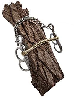 Esposita Postkandare, 2 Ringe, Stange einseitig geriffelt 8,0cm