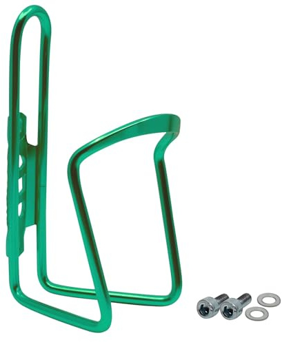 Bottle Holder Bicycle Emerald Green Aluminium Extra Reinforced for Road Bike MTB Trekking Bike Children's Bicycle Universal Fit Drink Holder with Mounting Screws Water Bottle Holder
