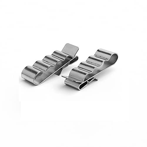 Generic Kabelclips für Solarpanels Kabelklemmen for PV Montagesystem SS304. Solarmontagehalterungen (Size : 100 Pieces)