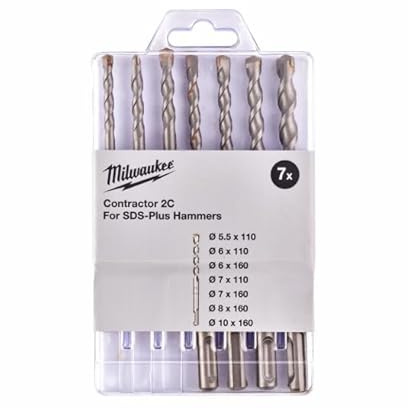 Milwaukee 4932471245 7 Piece Sds+ Drill Bit Set