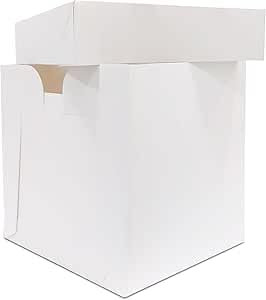 Art of Cake® 10 inch Blue Masonite Cake Board and Tall Cake Box