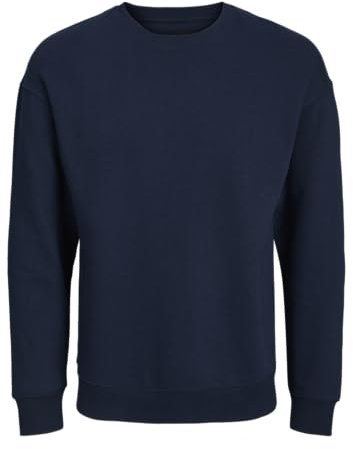 JACK & JONES Jjebradley Sweat Crew Noos Pls Homme Maillot de survêtement, Blazer Bleu Marine., 4XL Grande taille