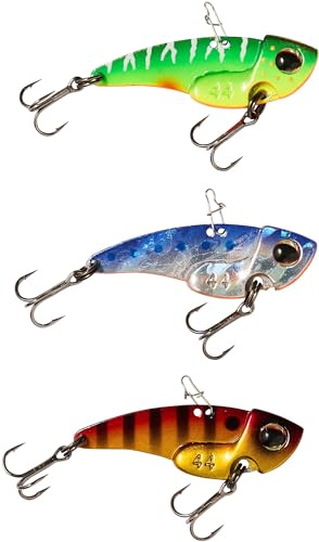 Berkley Power Blade fiskedrag i metall 3-pack – perfekt för fiskbete fiskare som fiskar efter abborre, gädda, zander, knubb, öring och mer – ett finessbete designat för att ta med bitar, 7 g | 44 mm