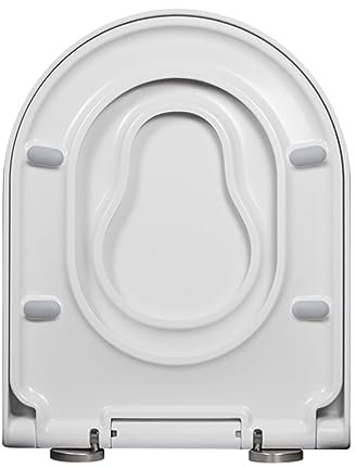 Flipped Warmth Wc Sitz Mit Kindersitz, Familien Toilettendeckel Mit Absenkautomatik, Abnehmbarer, Verstellbares Scharnier, Quick-Release-Funcktion PP Kinder Und Erwachsene Klobrille,02Y