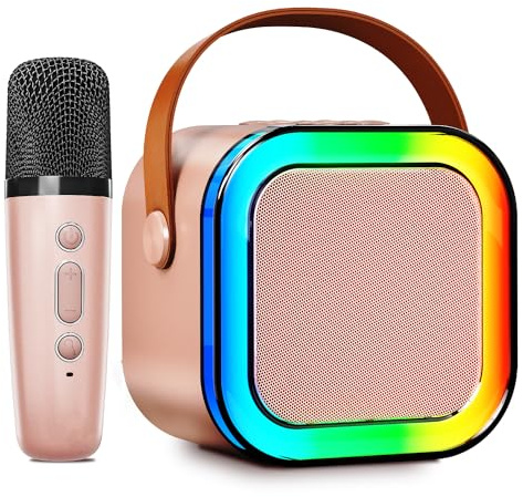 Karaoke Maschine Mikrofon für Kinder Erwachsene: Wowstar Karaoke Mikrofon Kinder - Mini Karaoke Maschine - Karaoke Box Set Bluetooth Lautsprecher - Geschenke für Mädchen Musikinstrumentzubehör