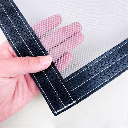 Edelstahl Fliegengitter Katzensicher, Katzennetz für Balkon Ohne Bohren Dauerhaft, Katzenschutz Fenster Insektenschutz für Fenster, mit Klettband Selbstklebend, Einfach zu Installieren (Color : Gray