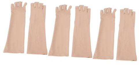 INOOMP 3paare Lange Atmungsaktive Armstulpen Für Damen Uv-schutz Kühlende Fahrradsleeves Für Outdoor-aktivitäten Für Golf Angeln Joggen Und Mehr