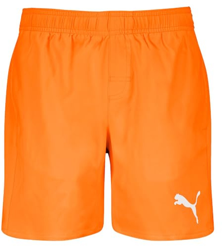 PUMA Mid Length, Shorts Garçon, Sun Orange,