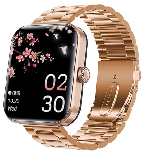Montre intelligente F57L avec grand écran HD de 1,9, peut répondre et passer des appels. Peut mesurer automatiquement la fréquence cardiaque, l'oxygène dans le sang, la température corporelle, le