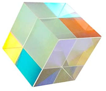 SHINEOFI Optisches Prisma Ornament Kreative Lichtbrechung für Wohnkultur DIY Präzise Schnitte für Farbseparation