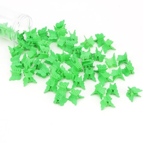 60Pcs Green Mini Butterfly Hair Claw Clips for Women Baby Hair Clips Toddler Hair Accessories Y2K Fashion Hair Accessories for Girls