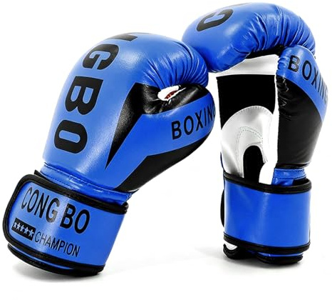 Hwtcjx Guantes de Boxeo, Guantes Boxeo para Niños, Boxing Gloves, Cuero Saco para MMA, Muay Thai, Artes Marciales, Sparring, Kickboxing, Tallas 6 onzas, Adecuados para Niños de 3 a 12 años