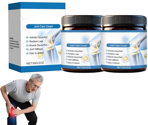 Bpc-157 - Crema curativa articolare, crema lenitiva per schiena, collo, mani, ginocchia, recupero dopo allenamento, lesioni sportive, collo (2 pezzi, large)