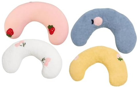 Fitooles Weiches Plüsch-Katzenspielzeug-Kissen für bequemen Schlaf und Erholung, rutschfest, leicht zu reinigen, multifunktionales Katzenkissen, 4 Stück
