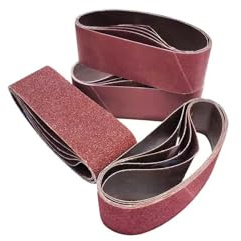 PROFI Schleifbänder 75 x 533 mm P100 – Schleifband für Bandschleifer & Ersatzbänder – Premium Korund für Holz & Metall – Schleifpapier (P40-P220 wählbar) (20 Stück)