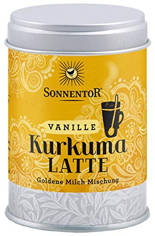 Sonnentor Kurkuma Latte Vanille Bio Dose - 5er Pack, 60 G
