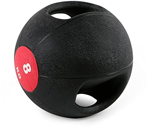 ZXQZ Medizinbälle mit Doppelgriff, Gewichtsball mit Griffen, Strukturierter Griff-Übungsball, für Krafttraining Core Balance Workouts (Size : 8kg/17.6lb)