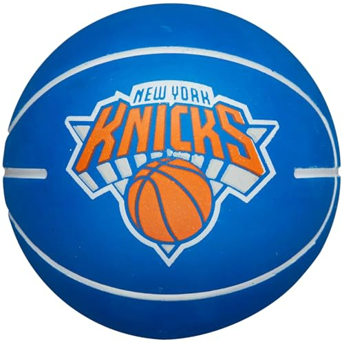 Wilson NBA Dribbler New York Knicks Mini Ball WTB1100PDQNYK, Womens,Mens basketballs, Blue, One Size EU