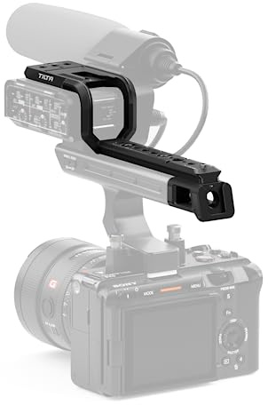 Tilta FX3 FX30 XLR prolunga impugnatura compatibile con Sony FX30 FX3, con filettatura da 1/4-20 e 3/8-16, attacco a freddo, slitta NATO, leggero e durevole, Nero TA-T13-XLR-B
