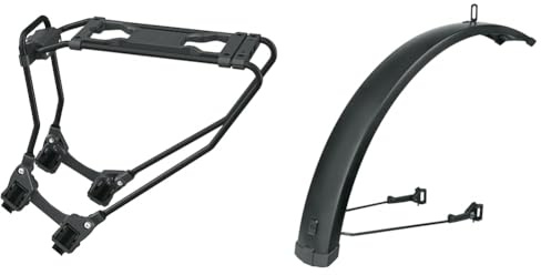 SKS Germany Infinity UNIVERSAL MIK Gepäckträger (Fahrradzubehör zum Nachrüsten für Fast jedes Fahrrad, Verstellmechanismus und Schnellspannsystem, Aluminium, mit MIK-Klicksystem), schwarz