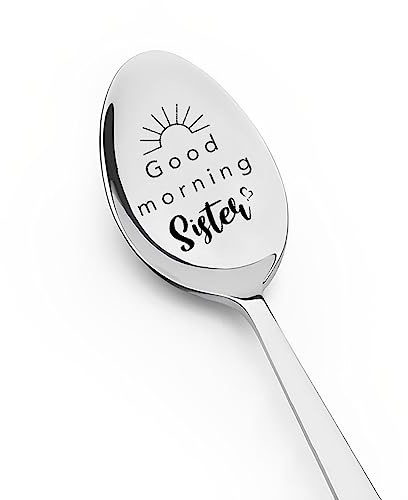 Big Sister Gifts from Little Sister Tea Spoon Funny Birthday Gifts for Sister in Law Wedding Gift for Big Sister Little Sister Friendship Gifts for Women Cute Unbiological Sister Gifts for Women
