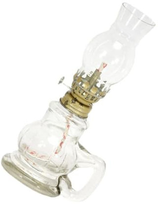 OUSIKA Kerosinlampe, Öllampen for den Innenbereich, Vintage-Öllampe, Laterne, Lampe, Öl, Kerosin, Licht, Kammerlampe, Kerosin, Öllaterne, Tiki-Fackel, Brennstoff, Retro-Öllampe, glänzendes Glas, Notli
