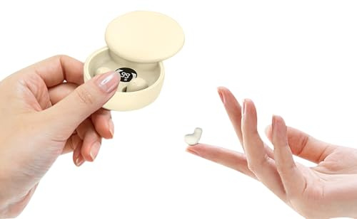 Mini unsichtbare Kopfhörer Bluetooth kabellos in Ear kleinste drahtlose schnurlose Ohrhörer Wireless Earbuds Headphones Ohrstöpsel für kleine Ohren Gehörgänge versteckt im Ohr Kopfhörer Earphones