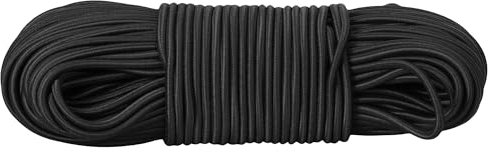 PRETEX Corda Elastica - Ø 3 mm x 30 m - Durevole per Teloni e Striscioni - Cinghia Portapacchi per Lavori Fai da Te e Imballaggio - Resiste alle Intemperie e ai Raggi UV - Nero