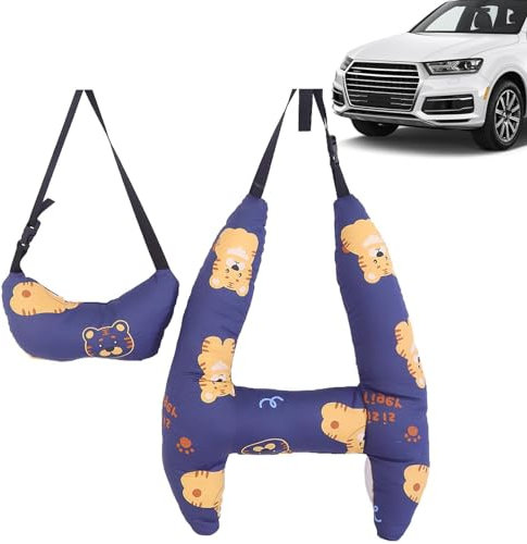 Kopfstützenstütze für Kinderautos - Kinderkissen mit großem Krümmungsdesign zum Schlafen | Bequemes Kinderkissen, weiches Kinderflugzeugkissen, maschinenwaschbares Auto-Kopfstützenkissen für Auto,