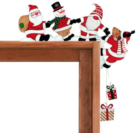 Weihnachts-Türrahmen-deko-r, Wichtel Weihnachten Deko Türrahmen, Weihnachten Elch Weihnachtsmann Creative Türecke Dekoration Aus Türdeko Für Wände Türen Fenster Weihnachtsecktürrahmen Deko