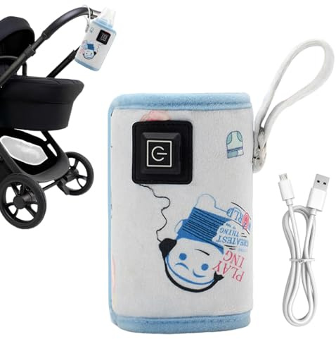 Bottle Warmer - Baby Bottle Warmer | Breast Milk Warmer | Recargable Feeding Bottle Warmers, Baby Essentialss, Portable USB Milk Warmer, Portable Warmer, Thermal Bag Bottle Warmer