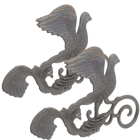 BESPORTBLE Pigeon Door Topper Outdoor Gate Finial Iron Decorative Head for Garden Fence Ornaments