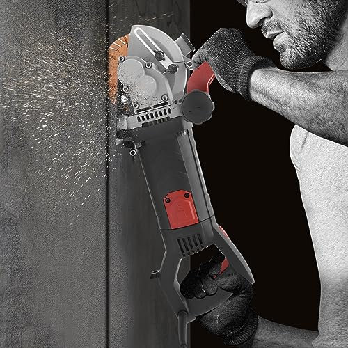 JDBDU Fresa ranuradora de 4800 W, 6200 rpm, para pared, sierra de hormigón, diámetro de la hoja de 133 mm, máquina de impacto para porcelana, hormigón, mármol, ladrillos rojos, ladrillos de arena