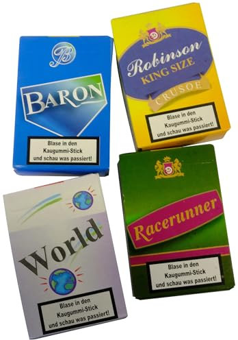 Bastoncini di gomma da masticare con effetto fumo, confezione da 6 pezzi da 13 bastoncini | colori casuali | caramelle retrò per feste e fan della nostalgia | effetto giocoso fumo