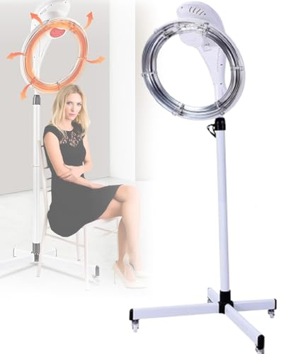 TYH Riscaldatore per Salone Professionale, Macchina per la Cura dei Capelli con Olio Cotto da 950 W, con Altezza Regolabile, Timer e Temperatura, processore per la colorazione dei Capelli