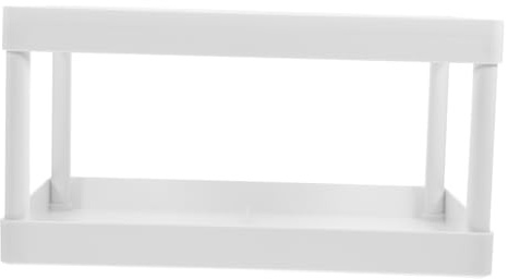 WEKAMOS Double Bathroom Storage Rack Multifunctional Household Shelf for Vanity Over Toilet Washstand Organiser Space Saving for Bathroom Sundries and Laundry Areas