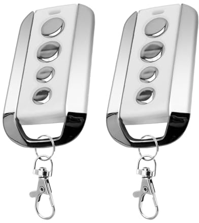 Pack de 2 mandos a distancia puerta y puerta compatible con Avidsen 104257, mando a distancia puerta y puerta de garaje 654100/654250/614701, 433 MHz