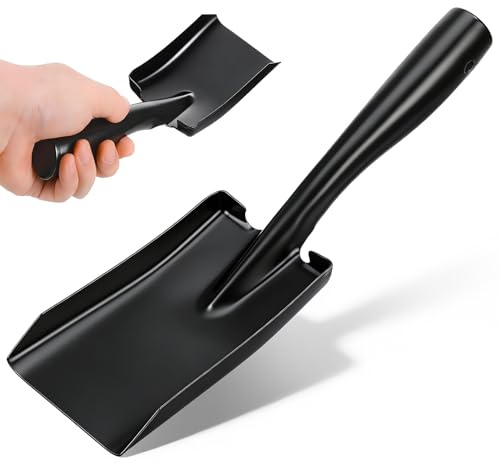 Sewroro Pelle à Main Multifonction en Acier Manganèse 20 CM pour Jardinage Plage et Cheminée Outil Compact Léger pour Entretien Extérieur et Nettoyage Pratique