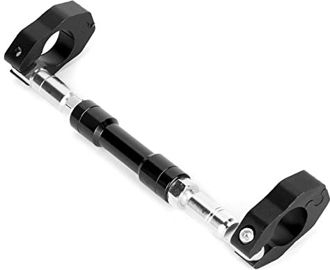 Bilanciamento del motociclo Manubrio incrociato Rafforzare leva 22 mm lega di alluminio regolabile universale 28 cm - 32 cm lunghezza regolabile (nero)