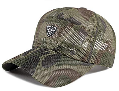 RUICHENG Mesh Cap Herren Trucker Baseball Cap Sommer atmungsaktive Outdoor Sport Lauf Kappe