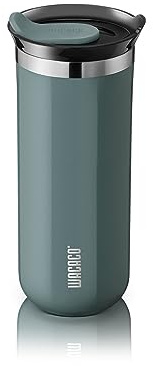 WACACO Octaroma Grande Taza de Café para Llevar de Aislamiento al Vacío, 15 fl oz (435ml), Vaso de Viaje de Acero Inoxidable de Doble Pared conTapa para Beber a Prueba de Fugas, Azúl