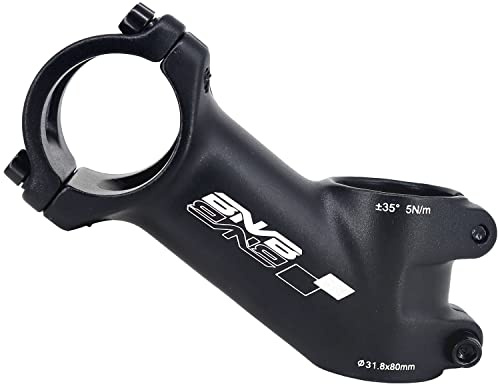 BNVB 31.8mm 35 Degree Bike Stem Aluminum Alloy Bicycle Handlebar Riser Stem for 1.25'' Diameter Most MTB Road Bike Handlebar (80mm).