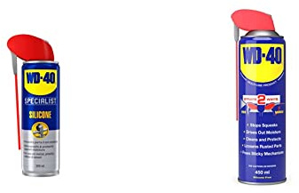 WD-40 44722 Specialist High Performance Silicone Lubricant 250ml & Multi-Use Product Smart Straw 450ml