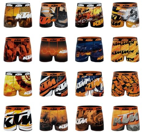 KTM Pack Surprise Boxer Homme, Lot de 6 Caleçon Homme, Modèle Aléatoirement Choisi, Noir Taille XXL