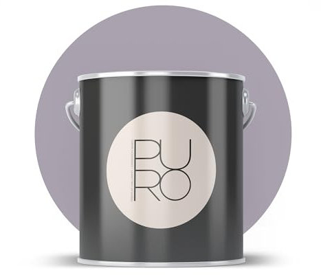Livingwalls PURO Premium Wandfarbe c2001 - Malerfarbe mit sehr hoher Deckkraft - matte hochwertige Innenfarbe in Violett - 1l