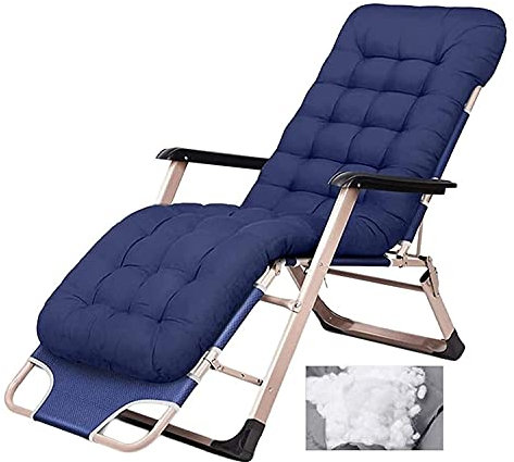 Generisch Leichter, langlebiger Klappstuhl, Verstellbarer Schaukelstuhl, Zero-Gravity-Loungesessel mit Baumwollmatte, wasserdichte und atmungsaktive Liegestühle für Outdoor-Camping, Wandern