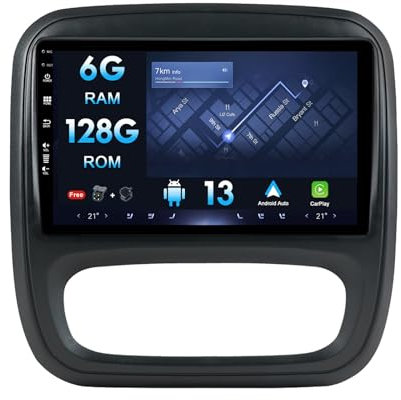MISONDA 6G+128GB For Vauxhall Vivaro B 2014-2019 Android 14 Car Stereo Radio GPS Sat Nav 9inch IPS Carplay WIFI BT DSP RDS SWC FM Support 360 Camera