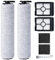Rouleau de brosse de rechange et filtre HEPA pour BISSELL CrossWave HF3 Aspirateur Balai Laveur Sans Fil (3598N), 2 rouleaux de brosse + 2 filtres HEPA + 2 éponges filtrantes + 1 brosse de nettoyage