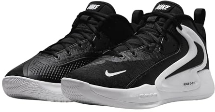 Nike unisex volleybollskor, Svart vit, 47 EU